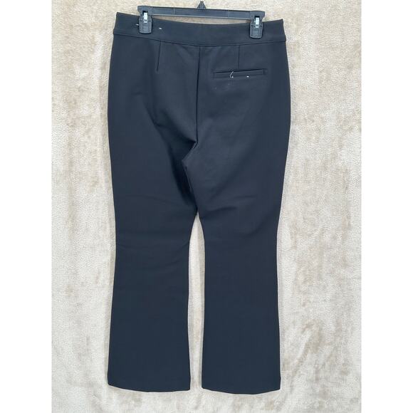 Soft Surroundings Pants Women Medium Black Ponte Bootcut Stretch Work Minimalist - Picture 2 of 7